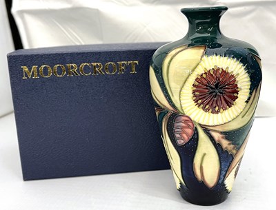 Lot 338 - A modern Moorcroft vase with geometric and...