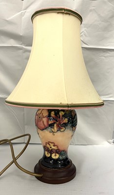 Lot 346 - A Moorcroft pottery table lamp, the Moorcroft...