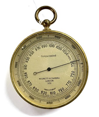 Lot 489 - Negretti & Zambra Compensated Pocket Barometer