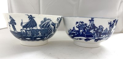 Lot 463 - A Worcester porcelain slop bowl with printed...