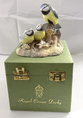 Lot 478 - A boxed Royal Crown Derby figure of a Blue Tit...