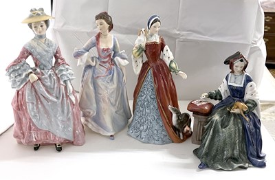 Lot 484 - Group of four Royal Doulton figures including...