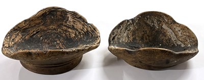 Lot 492 - Two unusual Treen items 18th Century both...