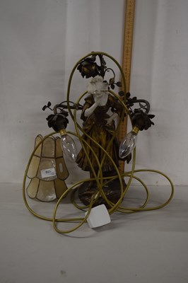 Lot 170 - Figural double table lamp