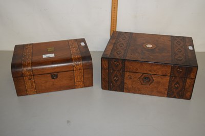 Lot 200 - Two Victorian inlaid boxes