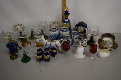 Lot 202 - Mixed Lot: Various drinking glasses, gilt...