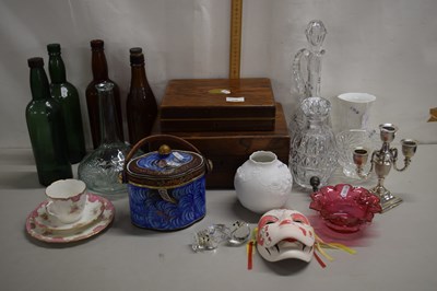 Lot 210 - Mixed Lot: Various glass decanters, glass...