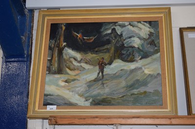 Lot 225 - Banbury, oil on board study of a huntsman