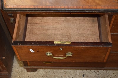 Lot 242 - An Edwardian mahogany bureau bookcase cabinet...