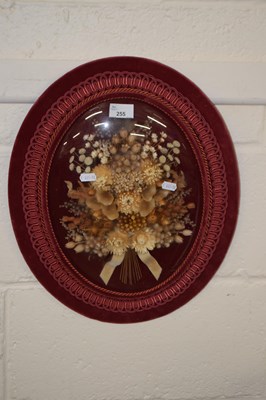 Lot 255 - A framed dried flower picture