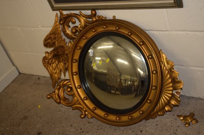 Lot 258 - A large Georgian style convex porthole mirror...