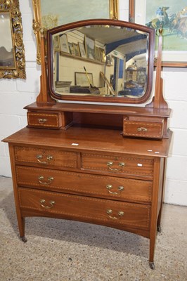 Lot 263 - An Edwardian mahogany dressing chest with...