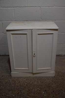 Lot 283 - Small white painted two door cupboard