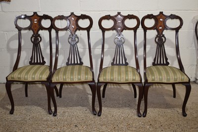 Lot 288 - Set of four late 19th Century mahogany and...