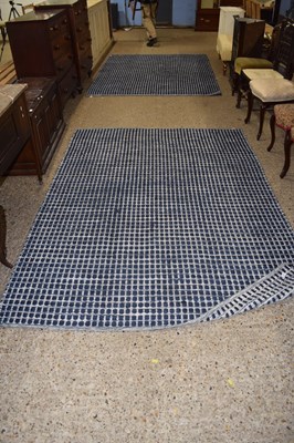 Lot 288A - A pair of modern chequered blue and pale floor...