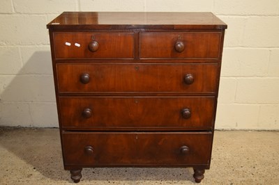 Lot 294 - Victorian mahogany chest of two short over...