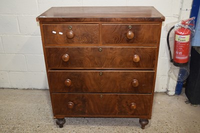 Lot 295 - Victorian mahogany chest of two short over...