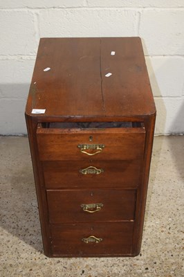 Lot 297 - Mahogany four drawer pedestal chest