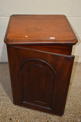 Lot 298 - Victorian mahogany single door cupboard