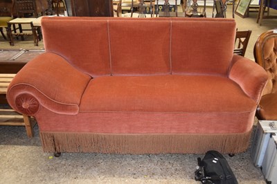 Lot 304 - A velvet upholstered combination sofa or...