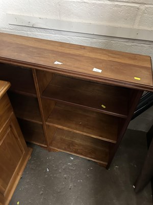 Lot 631 - Modern hardwood bookcase cabinet
