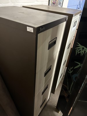 Lot 632 - Two metal filing cabinets