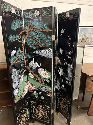 Lot 633 - Modern Oriental folding screen