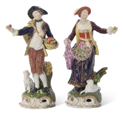 Lot 132 - Pair of Derby Figures