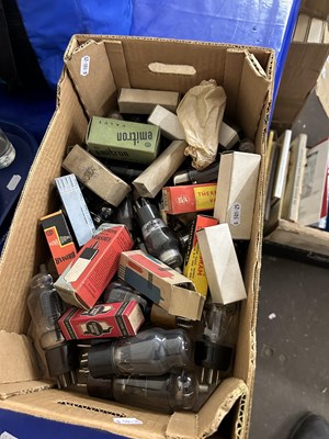 Lot 505 - Box of vintage bulbs and valves