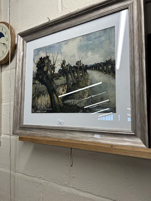Lot 725 - Pollards at Billockby by John Sutton, 1963,...