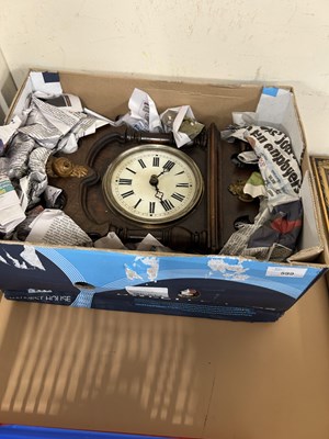 Lot 599 - Wooden wall clock