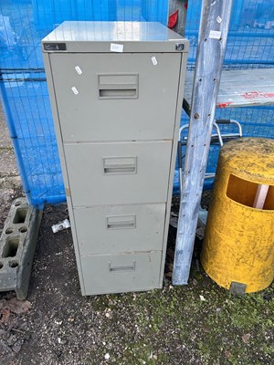 Lot 320 - Four drawer metal filing cabinet