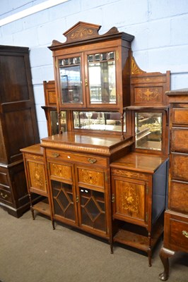 Lot 506 - Late 19th Century rosewood and inlaid side...