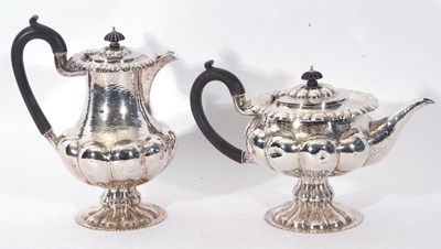Lot 281 - Fine Arts & Crafts style six-piece tea set of...