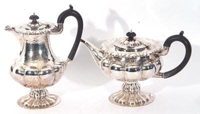 Lot 281 - Fine Arts & Crafts style six-piece tea set of...