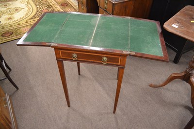 Lot 533 - An Edwardian mahogany and inlaid folding games...