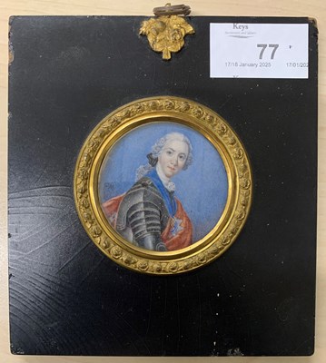 Lot 77 - Regency portrait miniature of a gentleman in...