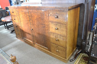 Lot 606 - An unusual Victorian mahogany linen press...