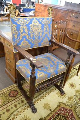 Lot 564 - An unusual 19th Century walnut framed throne...