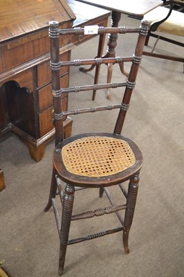 Lot 616 - A Victorian mahogany framed correction chair,...