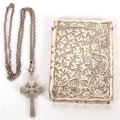 Lot 5 - Mixed Lot: A Edwardian silver card case,...