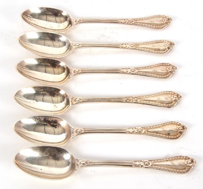 Lot 20 - Six Victorian silver teaspoons, five...