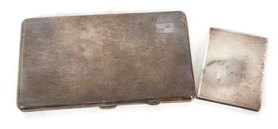 Lot 22 - Mixed Lot: A George VI silver cigarette case...