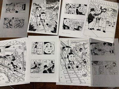 Lot 49 - Eight original ink on cell illustrations for...