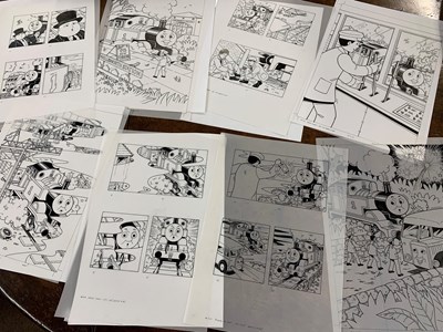 Lot 51 - Eight original ink on cell illustrations for...