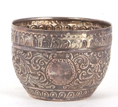 Lot 42 - A small Victorian silver bowl elaborately...