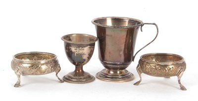 Lot 43 - Mixed Lot: Two Georgian cauldron salts,...