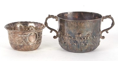 Lot 52 - A Victorian silver twin handled cup, the...