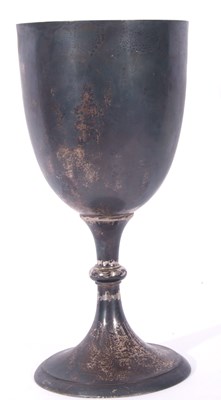 Lot 288 - Large plain trophy cup of goblet form with...
