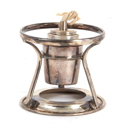 Lot 74 - A George V silver table lighter, the circular...